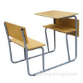 Single school desk, made of metal and wood